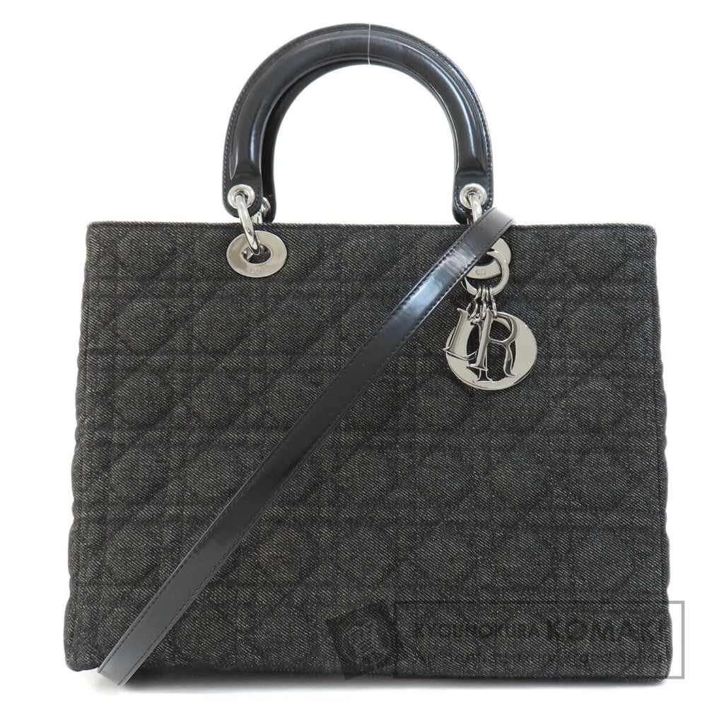 Christian Dior Lady handbag denim leather